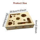 Durable Cat Nail Grinder with Bell Ball & Interactive Maze Tunnel - Enriching Toy and Scratching Activity for Active Kittens