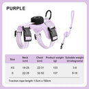 Reflective Escape-Proof Cat Harness – Adjustable Vest with Built-in AirTag Holder for Outdoor Walking