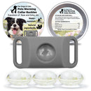 Pet Cat Dog Flea and Tick Prevention Silicone Collar with Insect Repellent Tag, Anti-Flea and Anti-Tick