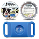 Pet Cat Dog Flea and Tick Prevention Silicone Collar with Insect Repellent Tag, Anti-Flea and Anti-Tick