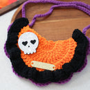Pet Accessories  Halloween Knitted Gold Label Bandana Cat Dog Bib Festival Costume Neck Scarf