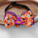 Pet Accessories Halloween Cat Dog Decoration Collar Funny Glow-in-the-Dark Skull Dog Bow Tie Collar