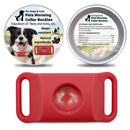 Pet Cat Dog Flea and Tick Prevention Silicone Collar with Insect Repellent Tag, Anti-Flea and Anti-Tick