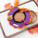Halloween Pet Cat Dog Bandana Cute Cartoon Knit Scarf Pet Accessory Small Dog Bib