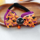 Pet Accessories Halloween Cat Dog Decoration Collar Funny Glow-in-the-Dark Skull Dog Bow Tie Collar