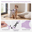 Reflective Escape-Proof Cat Harness – Adjustable Vest with Built-in AirTag Holder for Outdoor Walking
