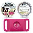 Pet Cat Dog Flea and Tick Prevention Silicone Collar with Insect Repellent Tag, Anti-Flea and Anti-Tick