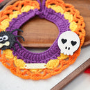 Cute Halloween Cartoon Knitted Scarf Pet Accessory for Cats and Dogs, Pet Costume Decor