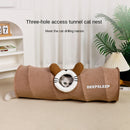 Cat Rolling Cage Toy Hide-and-Seek Straight Tunnel Cat Bed Universal Pet Cat Tunnel