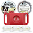 Pet Cat Dog Flea and Tick Prevention Silicone Collar with Insect Repellent Tag, Anti-Flea and Anti-Tick