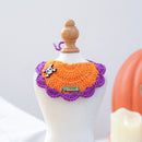 Pet Accessories Halloween Knitted Gold Label Bandana for Cats and Dogs, Bat Decorative Neck Scarf