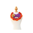 Pet Accessories Halloween Knit Gold Label Bandana Cat Dog Neck Scarf Ghost Festival Pumpkin Collar