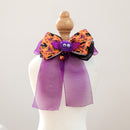 Pet Dog Cat Halloween Fluffy Ball Bat Ribbon Bow Neck Scarf Pet Accessories