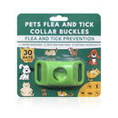 Pet Cat Dog Flea and Tick Prevention Silicone Collar with Insect Repellent Tag, Anti-Flea and Anti-Tick