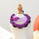 Pet Accessories Halloween Knit Gold Label Bandana Cat Dog Neck Scarf Ghost Festival Pumpkin Collar
