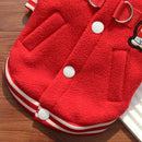 Wholesale Fleece Dog/Cat Outdoor Jacket - Small/Medium Pets, D-Ring & Buttons
