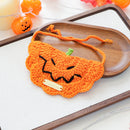Pet Accessory Halloween Gold Label Knit Bandana Cat Dog Bib Ghost Festival Cartoon Pumpkin Tied Neckwear