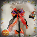 Halloween Cat Dog Ribbon Leash Adjustable Figure-eight Chest Harness Costume Photography Props
