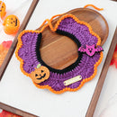 Halloween Pet Cat Dog Scarf Funny Knit Neckwear Pet Bib Cute Collar