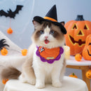 Pet Hair Yarn Gold Label Bandana for Cats and Dogs, Halloween Decorative Neckwear