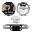Pet Cat Dog Flea and Tick Prevention Silicone Collar with Insect Repellent Tag, Anti-Flea and Anti-Tick
