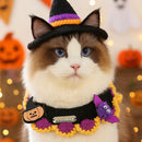 Pet Cat Dog Kerchief Halloween Cartoon Knit Scarf Cat Bib Pet Accessories Drop Shipping