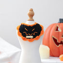 Pet Accessories Halloween Knitted Gold Label Bandana for Cats and Dogs, Bat Decorative Neck Scarf