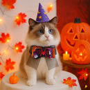 Halloween Pet Collar for Dogs and Cats, Cartoon Spider Bow Tie Neckwear, Festival Costume