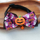 Pet Accessories Halloween Cat Dog Decoration Collar Funny Glow-in-the-Dark Skull Dog Bow Tie Collar