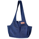 Dog Casual Denim Pocket Style Pet Carrier Backpack, Large Capacity, Crossbody Bag for Cats and Dogs