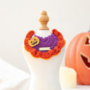 Pet Accessories Knitted Gold Label Bandana for Cats and Dogs, Halloween Festival Costume Scarf