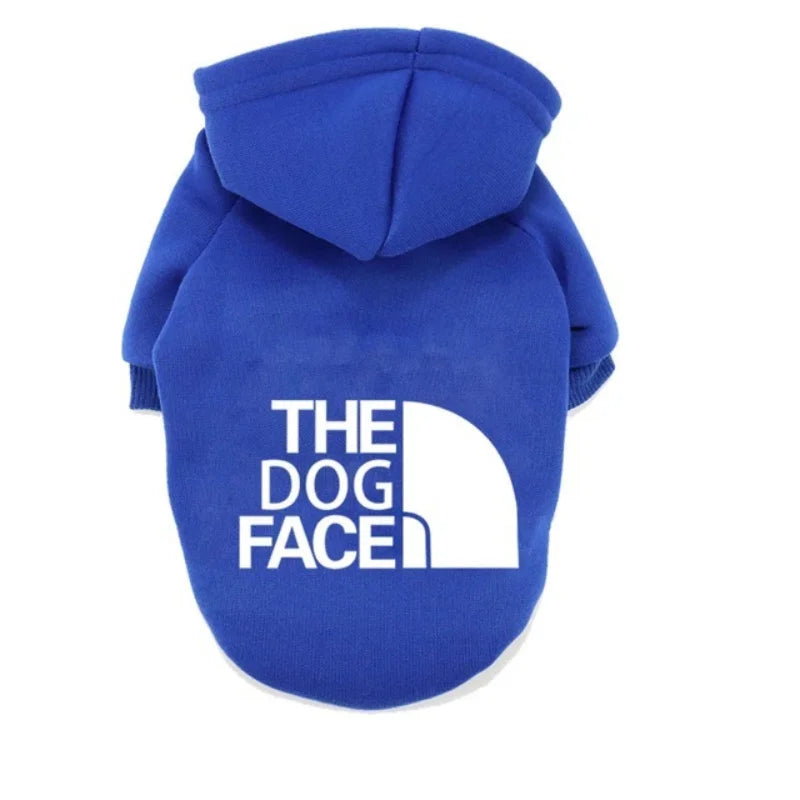Dog Clothes Hoodies the Dog Face Wind Coat Warm for Dogs Jacket Sweatshirt