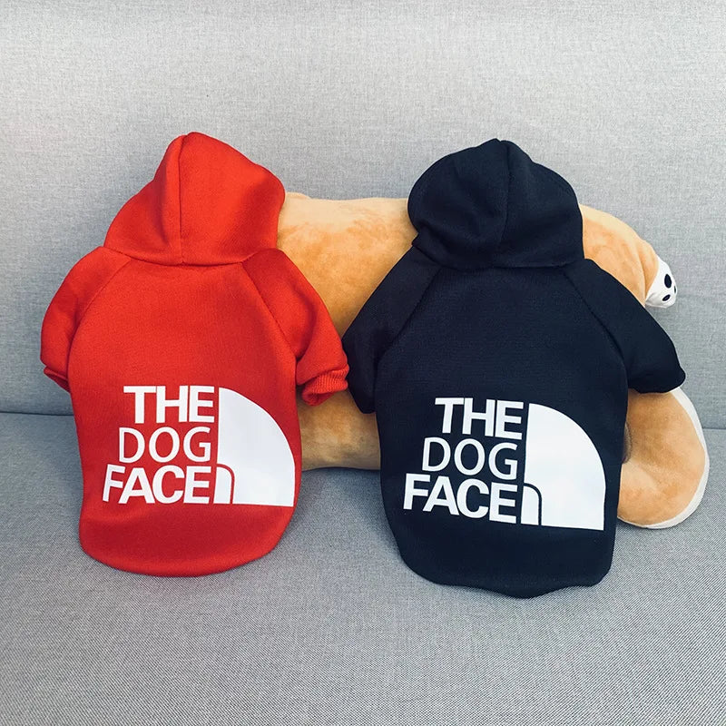 Dog Clothes Hoodies the Dog Face Wind Coat Warm for Dogs Jacket Sweatshirt