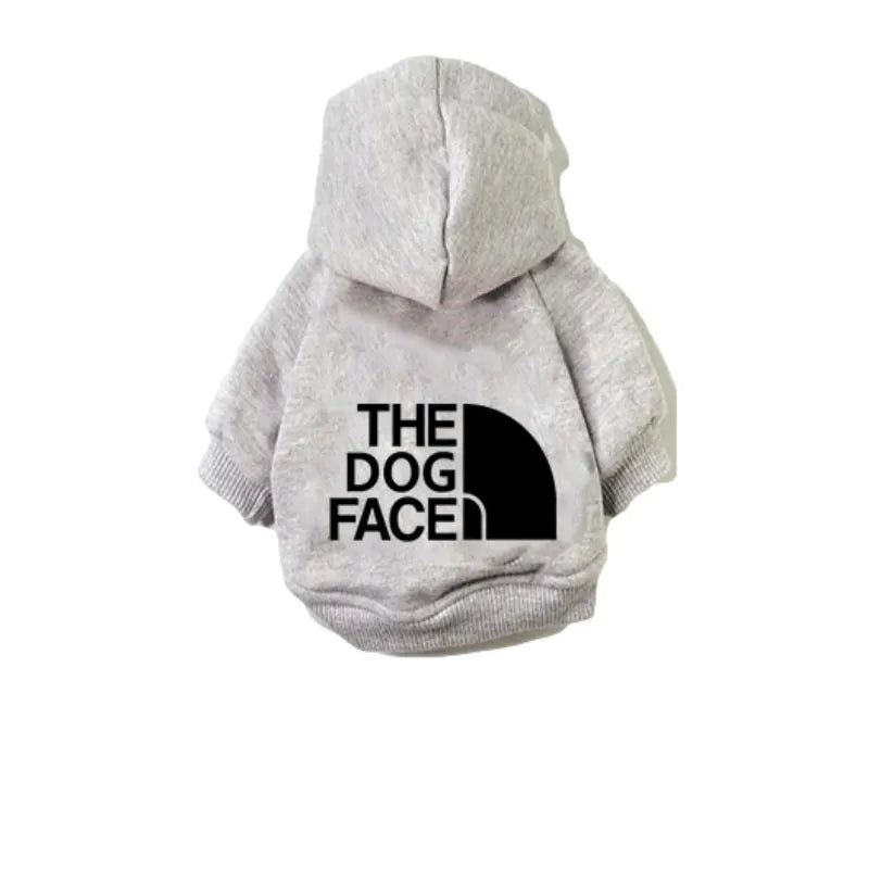 Dog Clothes Hoodies the Dog Face Wind Coat Warm for Dogs Jacket Sweatshirt