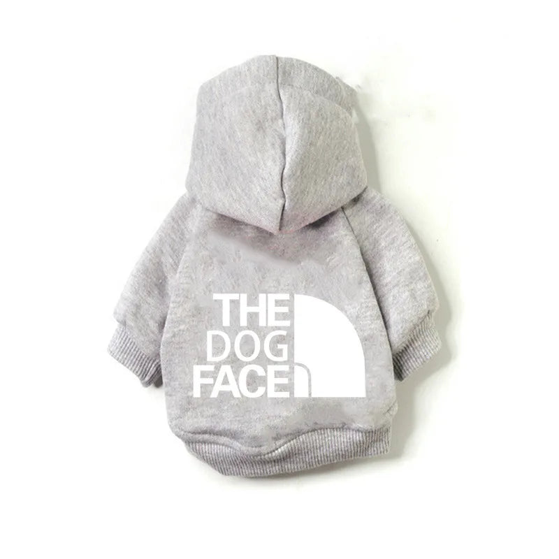 Dog Clothes Hoodies the Dog Face Wind Coat Warm for Dogs Jacket Sweatshirt