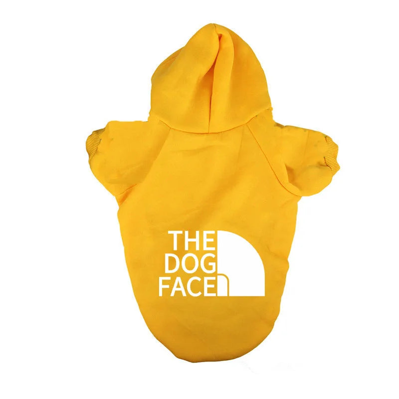 Dog Clothes Hoodies the Dog Face Wind Coat Warm for Dogs Jacket Sweatshirt