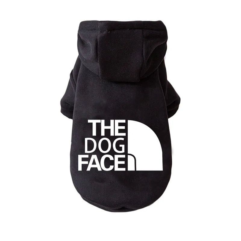Dog Clothes Hoodies the Dog Face Wind Coat Warm for Dogs Jacket Sweatshirt